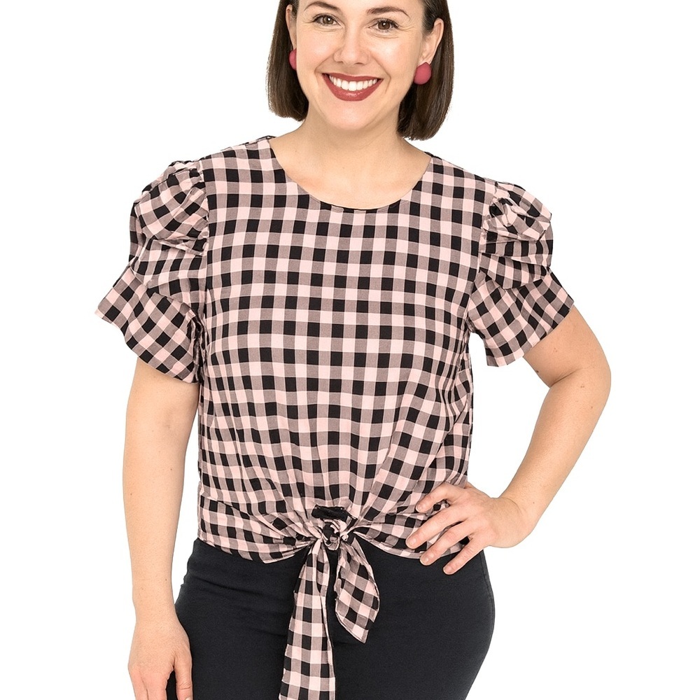 (A4c)‎ Cosmopolitan x Dress the Population Dulce Crop Top, Size Small, NWT
